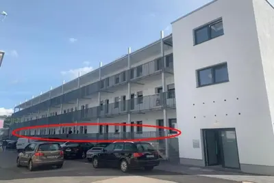 Das Gebäude in dem sich die Ferienwohnung befindet