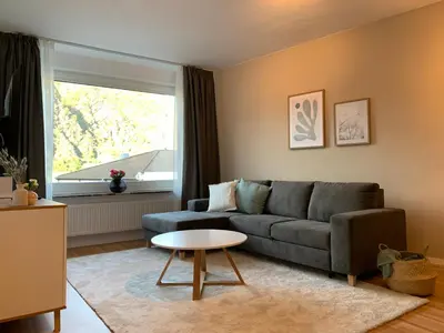 Ein Sitzbereich in der Unterkunft Apartment Brauselay