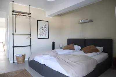 Ein Bett oder Betten in einem Zimmer der Unterkunft RheinMosel Wellness 12