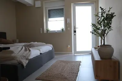 Ein Bett oder Betten in einem Zimmer der Unterkunft RheinMosel Wellness 12