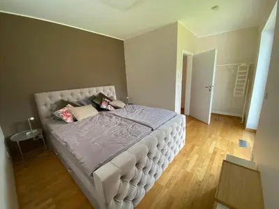 Ein Bett oder Betten in einem Zimmer der Unterkunft Eifel-Mosel-Hideaway