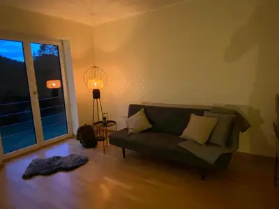 Ein Sitzbereich in der Unterkunft Eifel-Mosel-Hideaway