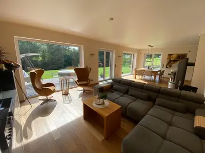 Ein Sitzbereich in der Unterkunft Eifel-Mosel-Hideaway