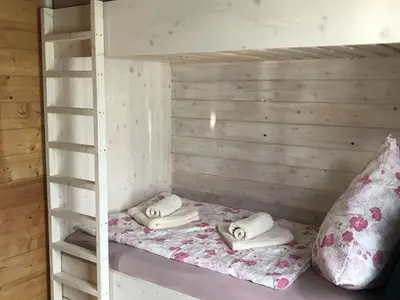 Ein Bett oder Betten in einem Zimmer der Unterkunft Obere Seeterrasse