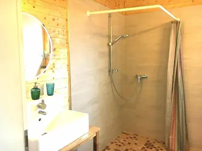 Ein Badezimmer in der Unterkunft Untere Seeterrasse