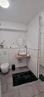 Ein Badezimmer in der Unterkunft Moselblick
