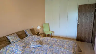 Ein Bett oder Betten in einem Zimmer der Unterkunft Ferienwohnung Bei Grüns - nur Urlaubsgäste