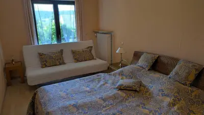 Ein Bett oder Betten in einem Zimmer der Unterkunft Ferienwohnung Bei Grüns - nur Urlaubsgäste