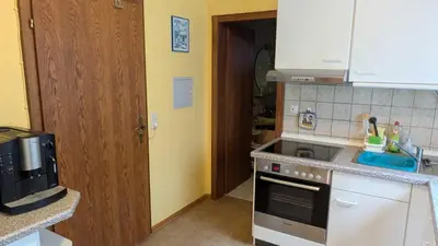 Küche/Küchenzeile in der Unterkunft Ferienwohnung Bei Grüns - nur Urlaubsgäste