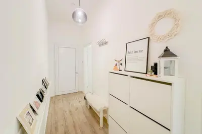 Küche/Küchenzeile in der Unterkunft Modernes Trierer CityLoft mit großem Balkon