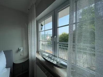 Ein Balkon oder eine Terrasse in der Unterkunft Das Haus am Weinberg