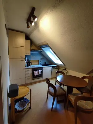 Küche/Küchenzeile in der Unterkunft Panorama Oase Ferienwohnung mit Blick auf Mosel und Reichsburg