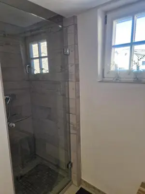Ein Badezimmer in der Unterkunft RawertsRefugium