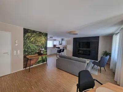 TV/Unterhaltungsangebot in der Unterkunft Ferienwohnung am Radweg