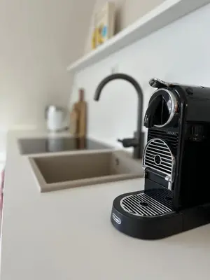 Küche/Küchenzeile in der Unterkunft Cozy City Apartment Daun - Ferienwohnung