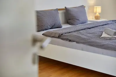 Ein Bett oder Betten in einem Zimmer der Unterkunft Moseltraum