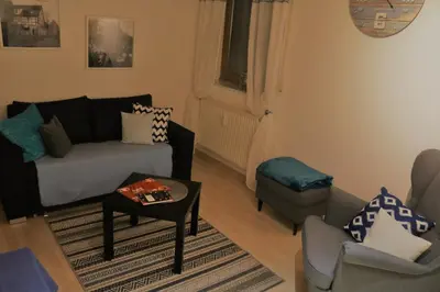 Ein Sitzbereich in der Unterkunft Michels Nest