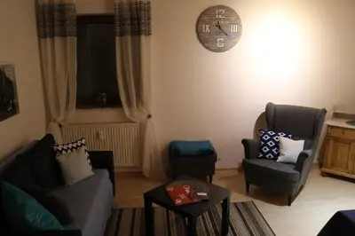 Ein Sitzbereich in der Unterkunft Michels Nest