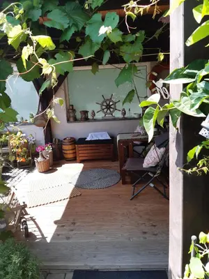 Ein Garten an der Unterkunft Ferienwohnung Vogt