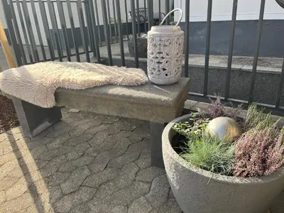 Ein Balkon oder eine Terrasse in der Unterkunft Ferienwohnung Basaltliebe Mendig