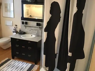 Ein Badezimmer in der Unterkunft Ferienhaus-Barz