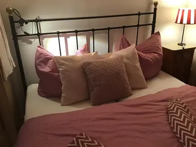 Ein Bett oder Betten in einem Zimmer der Unterkunft Ferienhaus-Barz