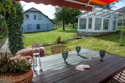 Ein Garten an der Unterkunft Casa Oos