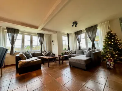 Ein Sitzbereich in der Unterkunft Charmantes Ferienhaus an der Mosel