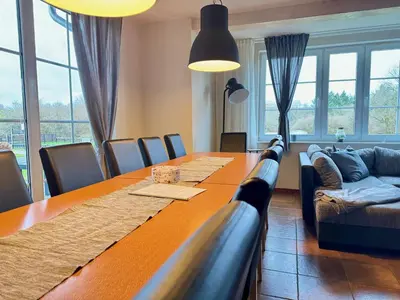 Ein Sitzbereich in der Unterkunft Charmantes Ferienhaus an der Mosel