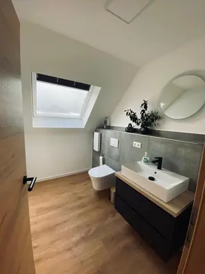 Ein Badezimmer in der Unterkunft Ferienhaus Bleckhausen