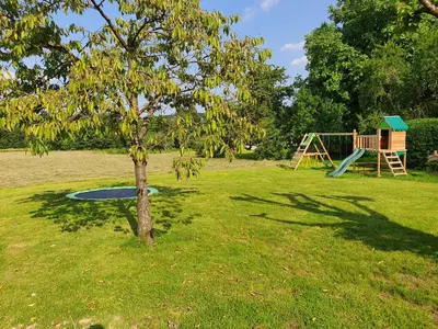 Ein Kinderspielbereich in der Unterkunft Ferienwohnung am Nationalpark Hunsrück Hochwald