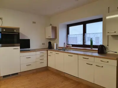Küche/Küchenzeile in der Unterkunft Ferienwohnung am Nationalpark Hunsrück Hochwald