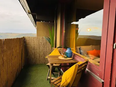 Ein allgemeiner Meerblick oder ein Meerblick von der Ferienwohnung aus