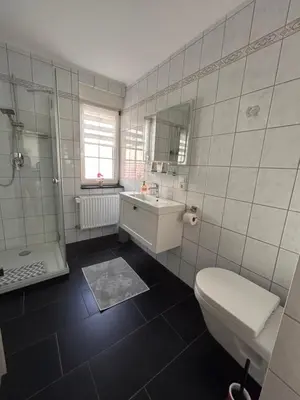 Ein Badezimmer in der Unterkunft Moselglück
