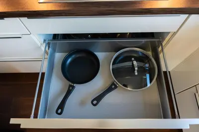 Küche/Küchenzeile in der Unterkunft Penthouse Wohnung mit schönem Moselblick in Metternich