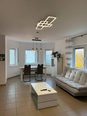Ein Sitzbereich in der Unterkunft Sunset Apartment mit Rheinblick in Urbar