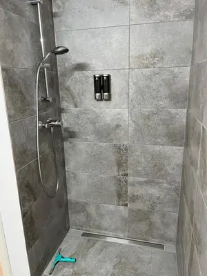 Ein Badezimmer in der Unterkunft Ferienwohnung LINA