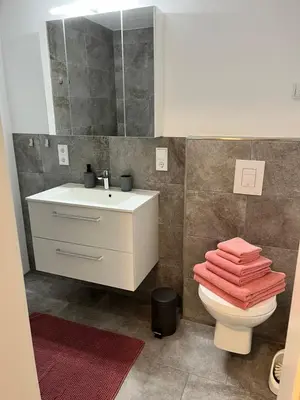 Ein Badezimmer in der Unterkunft Ferienwohnung LINA