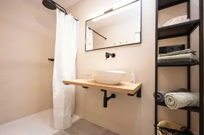 Ein Badezimmer in der Unterkunft Ferienapartment Am Gaulsbach