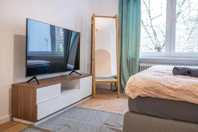 TV/Unterhaltungsangebot in der Unterkunft 120qm, cozy Apartment, sehr zentral am HBF, 3SZ