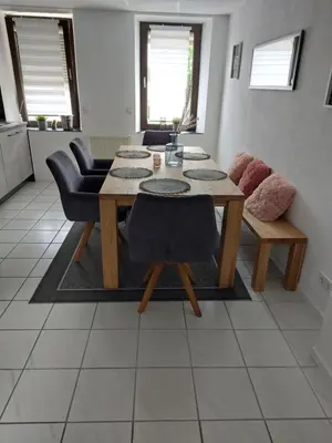 Ein Sitzbereich in der Unterkunft Ferienwohnung Uljana