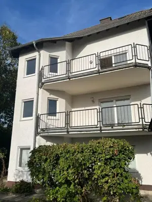 Ein Balkon oder eine Terrasse in der Unterkunft Gartenparadies Apartment in Urbar
