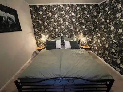Ein Bett oder Betten in einem Zimmer der Unterkunft Ferienhaus Kleine Auszeit