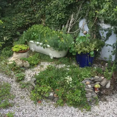 Ein Garten an der Unterkunft Ferienwohnung Hering in Dill