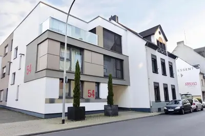Das Gebäude in dem sich die Ferienwohnung befindet