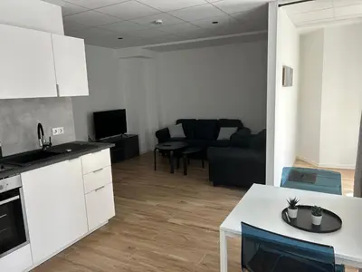 Küche/Küchenzeile in der Unterkunft LuxAppartement Trier