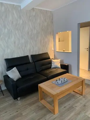 Ein Sitzbereich in der Unterkunft Residence Anke