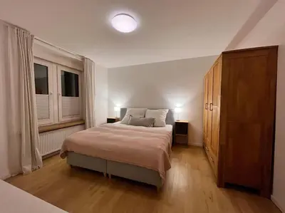 Ein Bett oder Betten in einem Zimmer der Unterkunft Stilvolles Ferienhaus in Gerolstein