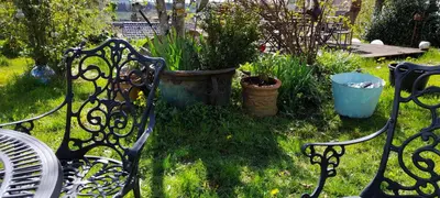 Ein Garten an der Unterkunft Ferienwohnungen Willrich