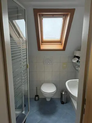 Ein Badezimmer in der Unterkunft Landhaus Balkhausen
